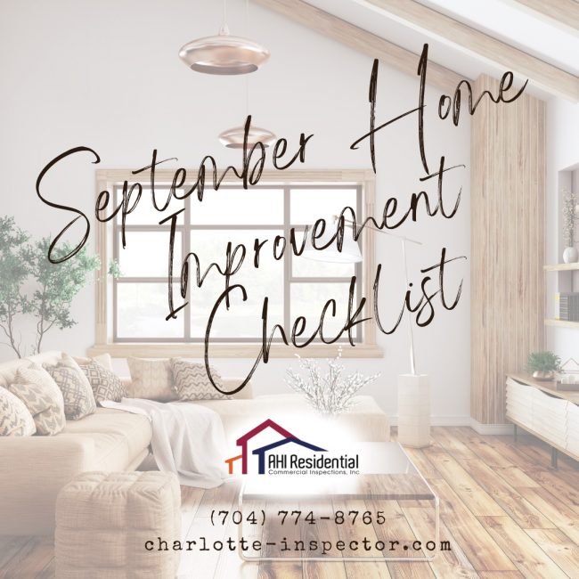 AHI-Residential-and-Commercial-Inspections-September-Home-Improvement-Checklist September Home Improvement Checklist