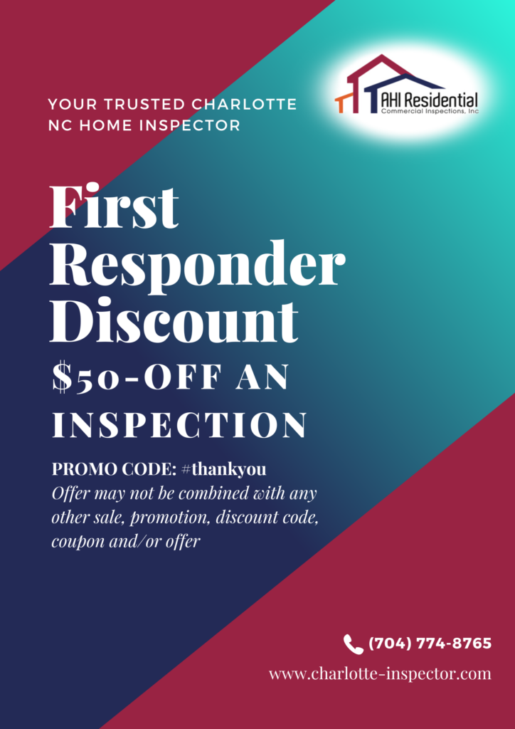 First Responder Home Inspection Discount 50.00 dollar off