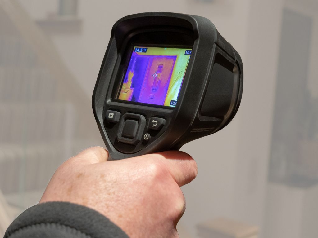 close up of thermal camera