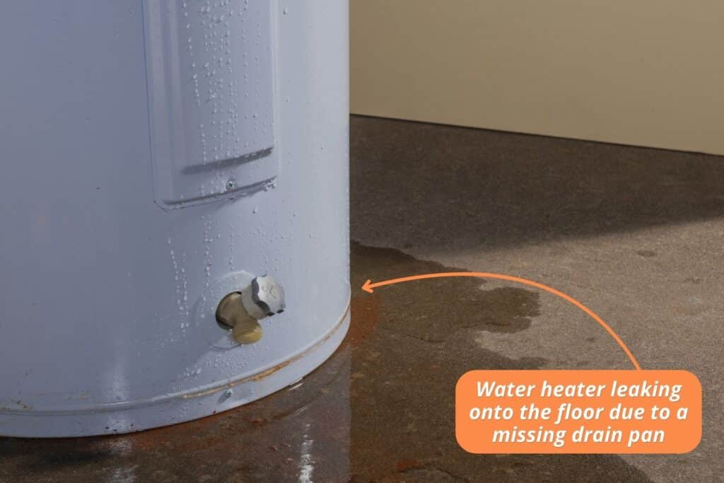 example water heater drain pan importance