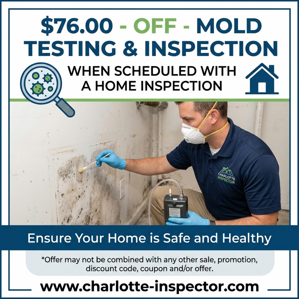 Mold Inspection and Testing discount with home inspection