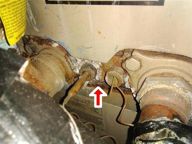 Home D: improper venting has damaged the gas boiler