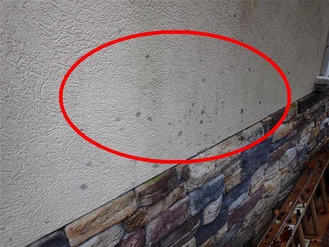 Home F: EIFS (synthetic stucco) cladding, which is prone to hidden moisture damage