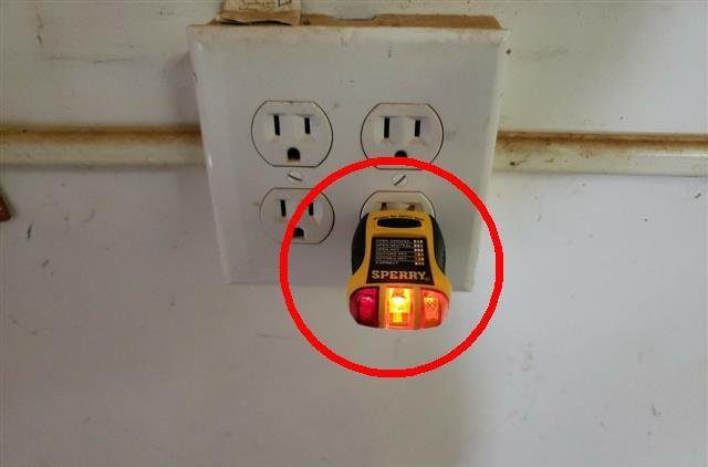 Home B: ungrounded outlets in the garage