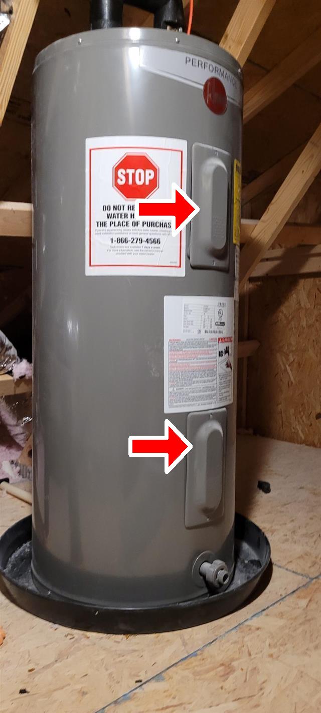 Brand New Doesn't Mean Problem-Free: A Gastonia New Construction Home Inspection 10 Electric water heater in an attic that was not producing hot water